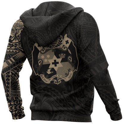 Tonga in My Heart Polynesian Tattoo Style Hoodie-Apparel-Phaethon-Hoodie-S-Vibe Cosy™