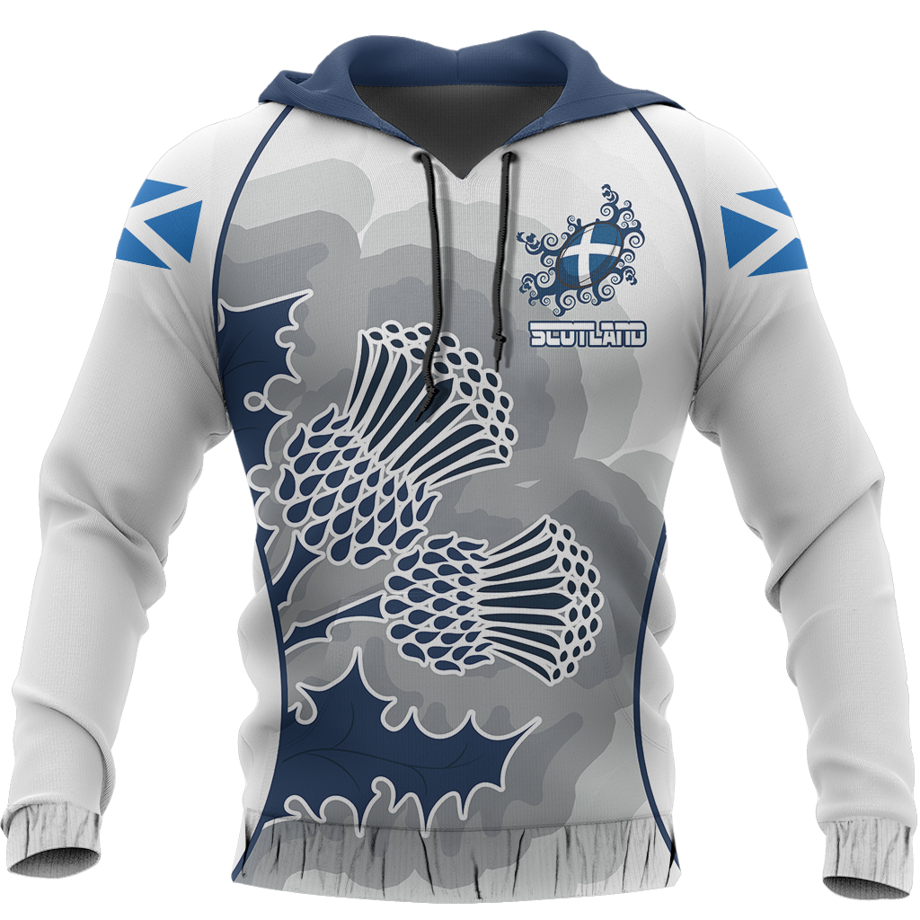 Scottish Thistle Pullover Hoodie Rugby Style NNK 1525-Apparel-PL8386-Hoodie-S-Vibe Cosy™