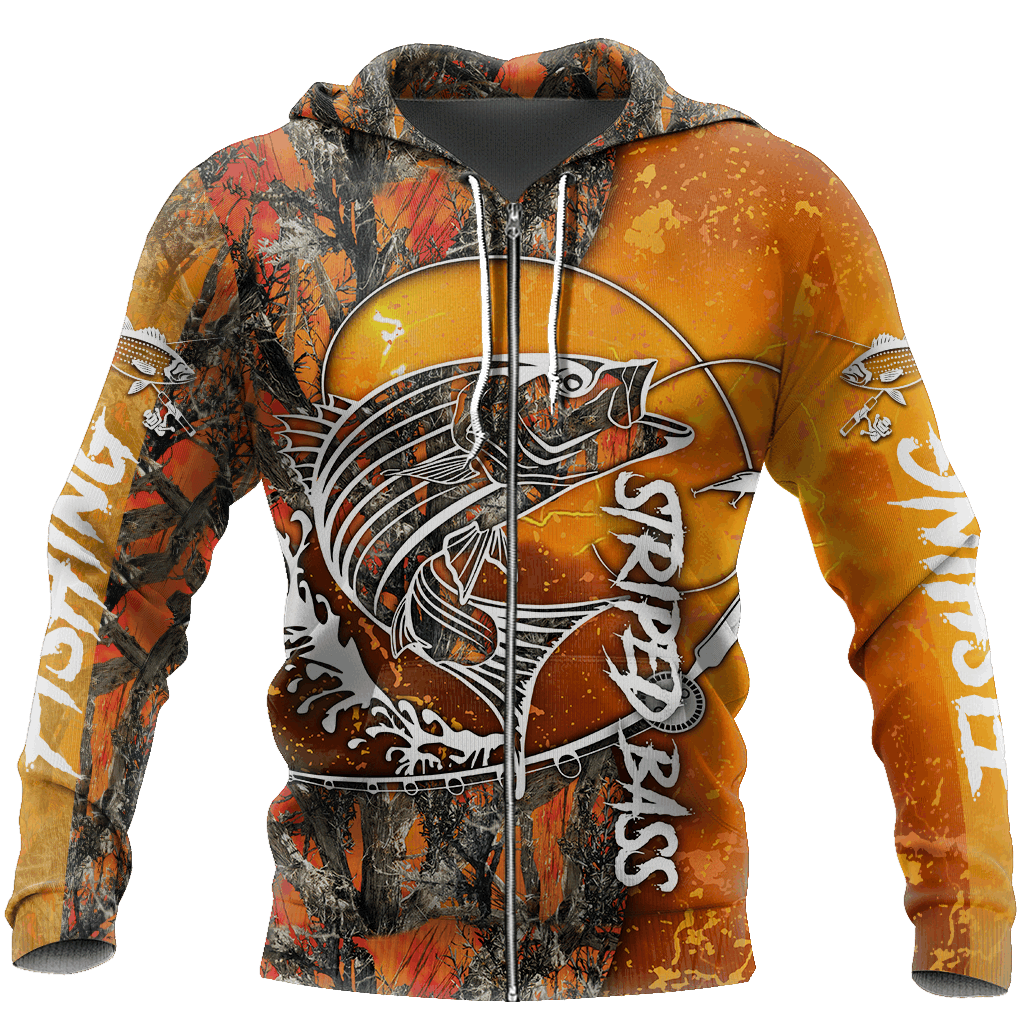 Bass Fishing 3D All Over Printed Shirts for Men and Women TT0037-Apparel-TT-Zipped Hoodie-S-Vibe Cosy™