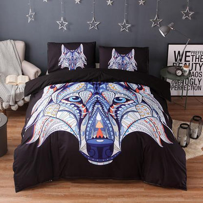 India Elephant Bedding Set Bohemian Design NHT270303-Bedding Set-6teenth Outlet-Light Grey-US Full-Vibe Cosy™