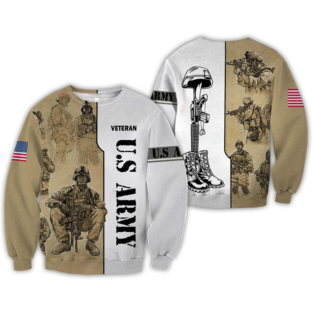 US Army 3D All Over Printed Shirts for Men and Women TT0011-Apparel-TT-Sweatshirts-S-Vibe Cosy™