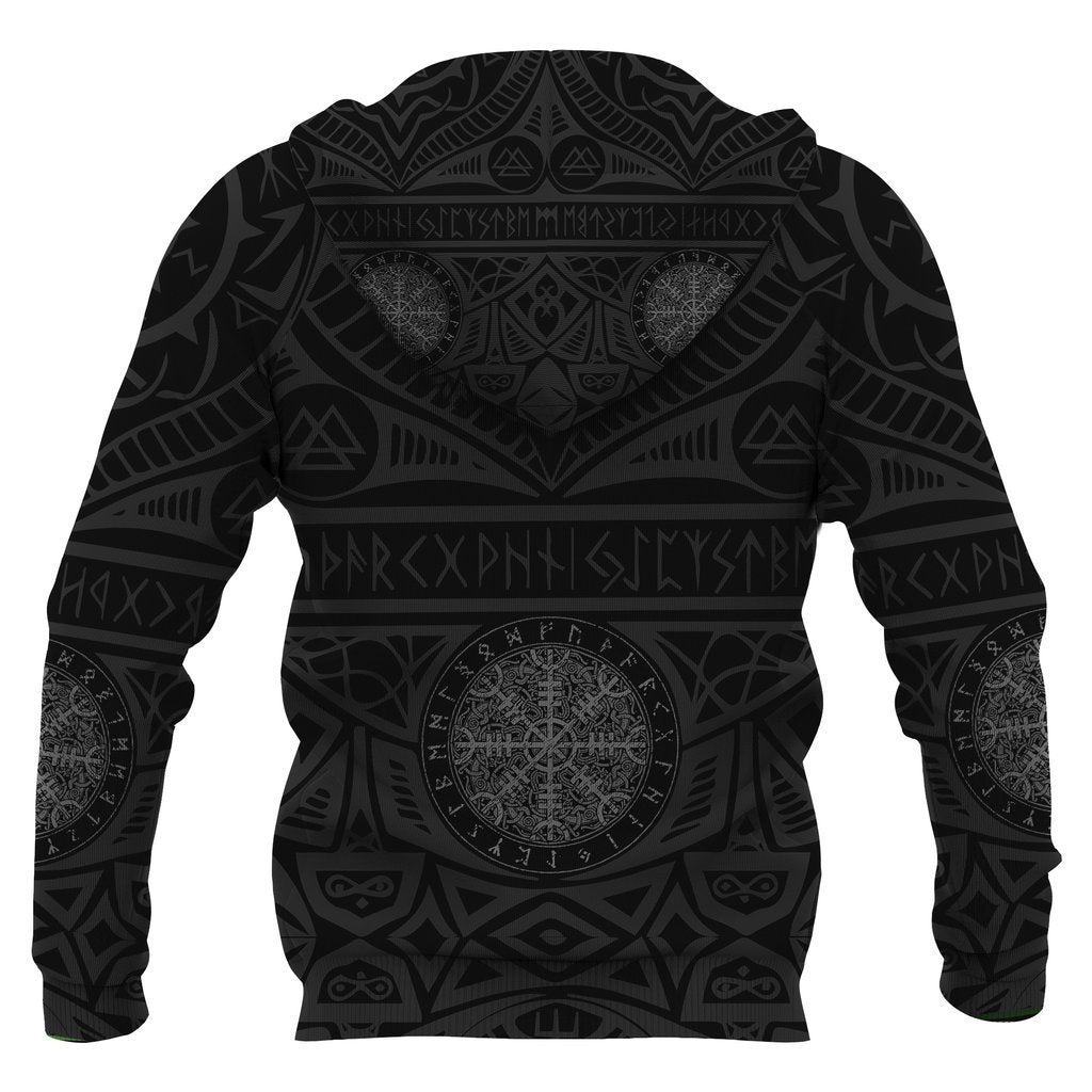 Denmark Vikings Tattoo Hoodie-Apparel-HP Arts-Hoodie-S-Vibe Cosy™