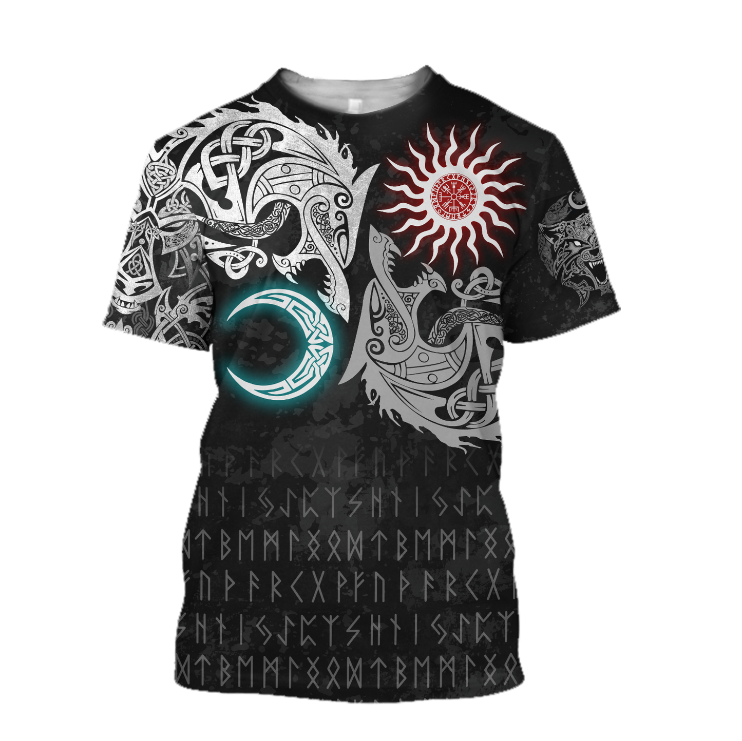 Ragnarok Monsters Sköll and Hati 3D All Over Print Hoodie