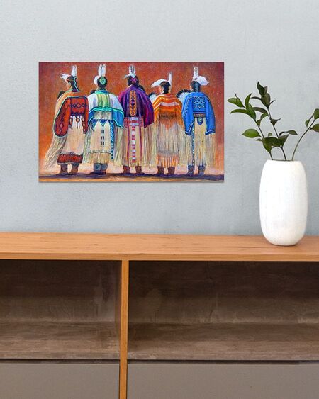 Native American 3D Printed Horizontal Poster