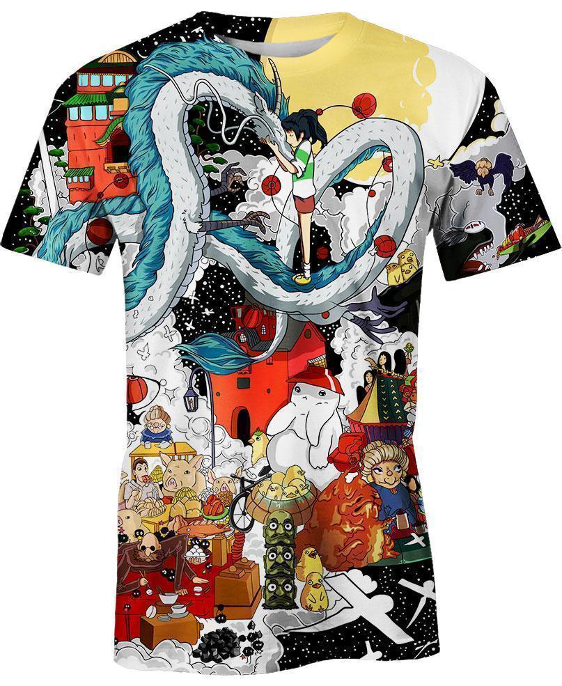 Happy Night-ghibli-VIO STORE-T-Shirt-S-Vibe Cosy™
