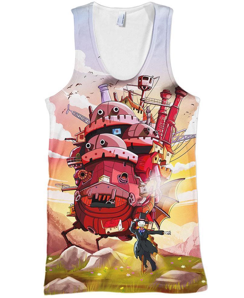 Moving Castle-ghibli-VIO STORE-Tank-S-Vibe Cosy™