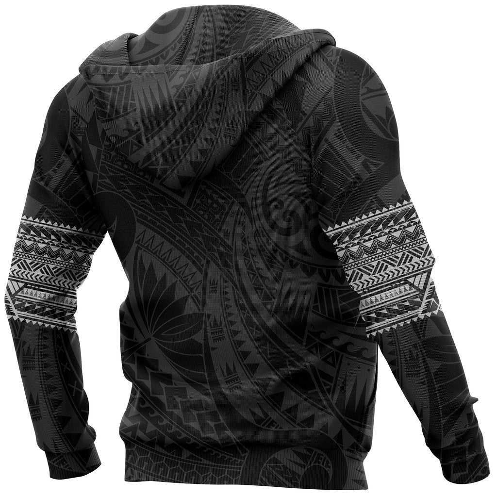 Aotearoa Maori Tattoo All Over Hoodie White NVD-Apparel-Dung Van-Hoodie-S-Vibe Cosy™