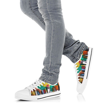 Art Teacher Low Top Shoes HG03-Apparel-HG-US5 (EU38)-MEN'S LOW TOP-Vibe Cosy™