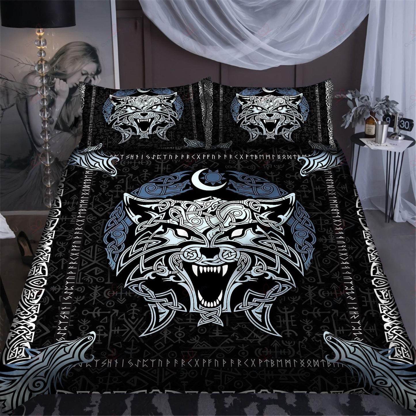 Wolf Vikings Celtics Bedding Set