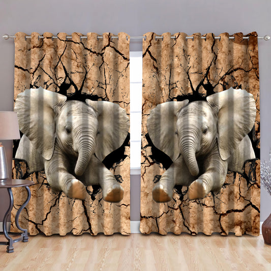 Elephant blackout thermal grommet window curtains HG71506S1-HG-52'' x 63''-Vibe Cosy™