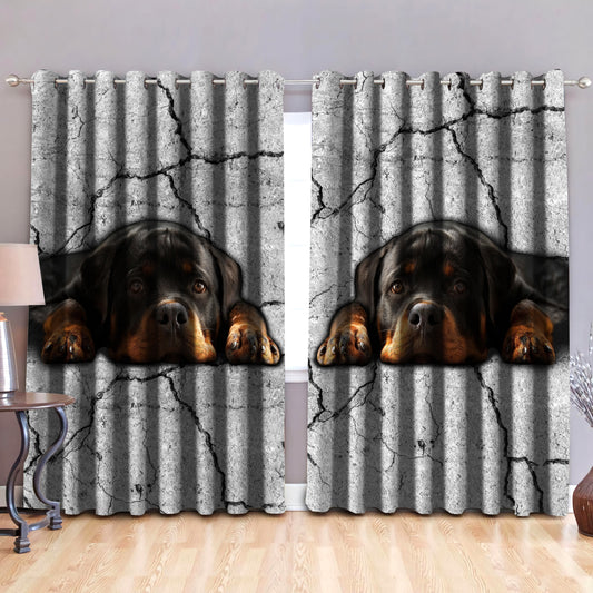 Rottweiler blackout thermal grommet window curtains HG71004-HG-52'' x 63''-Vibe Cosy™