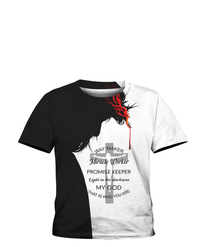 JESUS - WAY MAKER - KID-Apparel-RoosterArt-T-Shirt-YOUTH XS-Vibe Cosy™