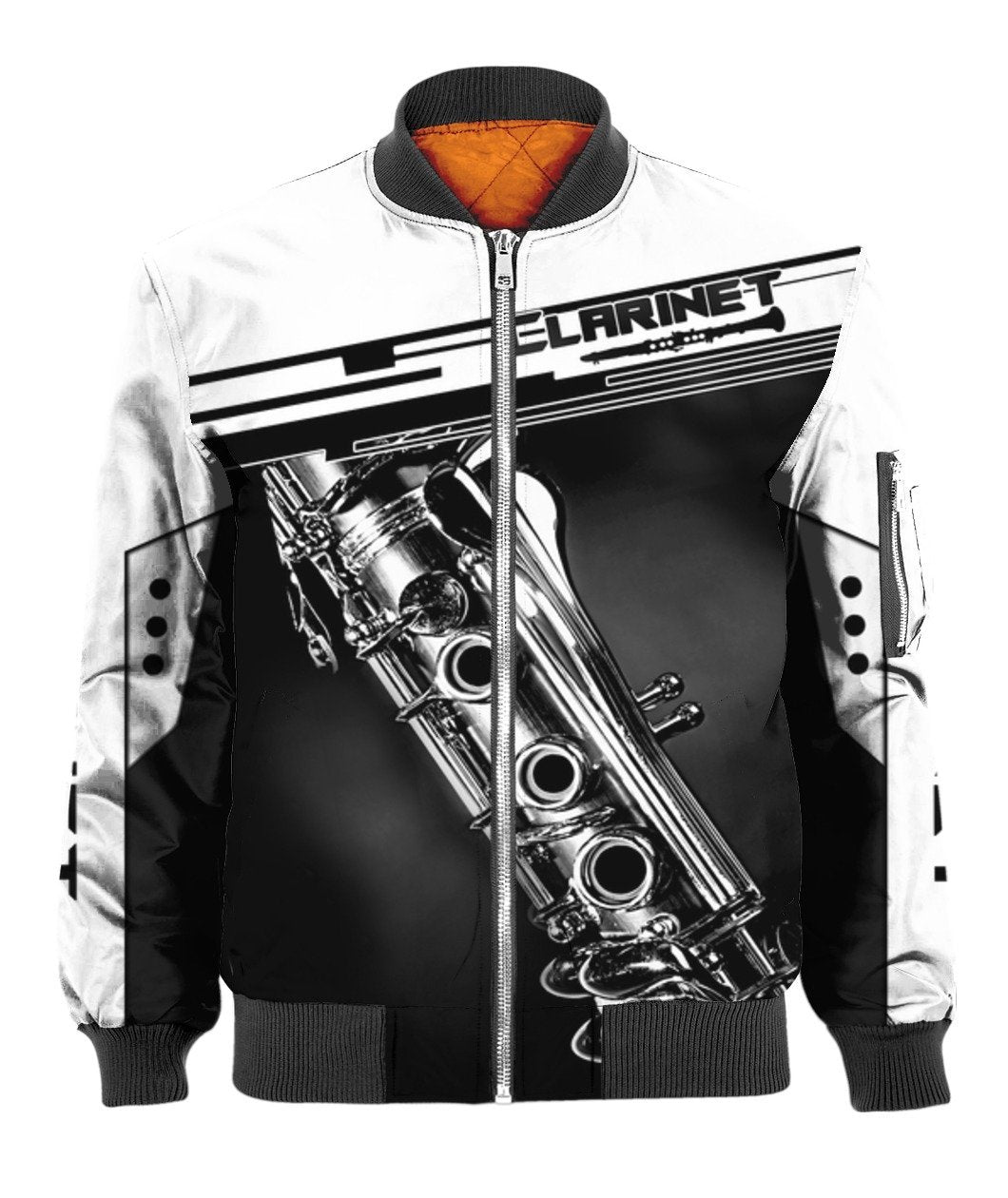 Clarinet music 3d hoodie shirt for men and women HG HAC31201-Apparel-HG-Bomber-S-Vibe Cosy™