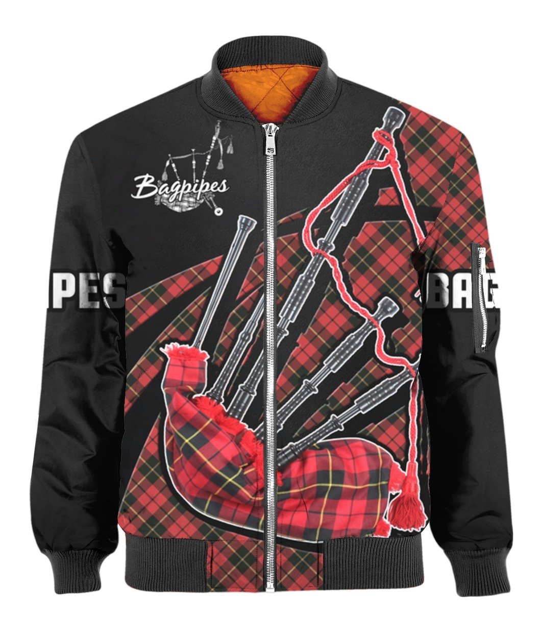 Bagpipes music 3d hoodie shirt for men and women HG HAC100104-Apparel-HG-Bomber-S-Vibe Cosy™
