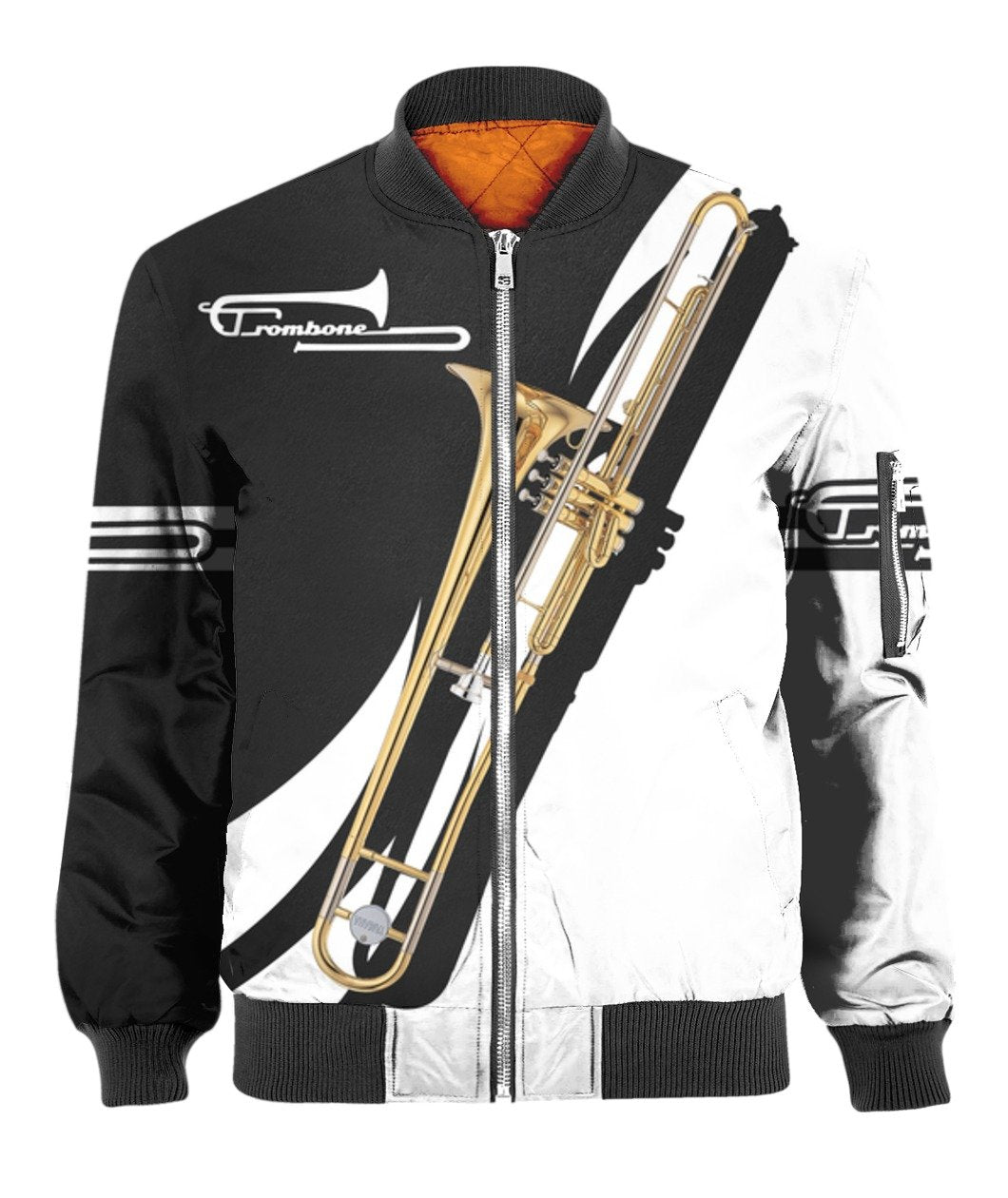 Trombone music 3d hoodie shirt for men and women HG HAC26122-Apparel-HG-Bomber-S-Vibe Cosy™