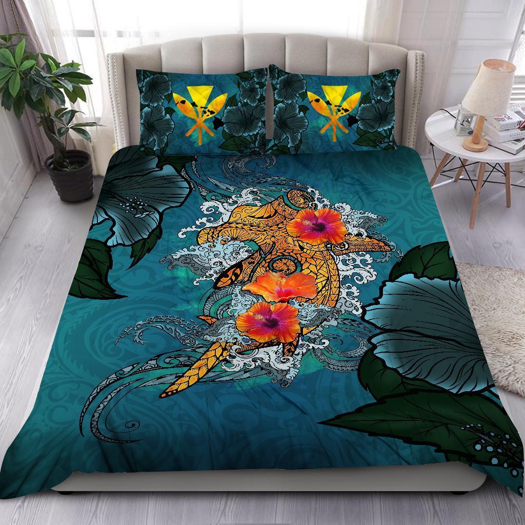 Hawaii Polynesian Hammerhead Sharks Bedding Set-ML-ML-US Twin-Vibe Cosy™