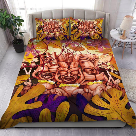 Tiki Polynesian Bedding Set-ML-ML-US Twin-Vibe Cosy™