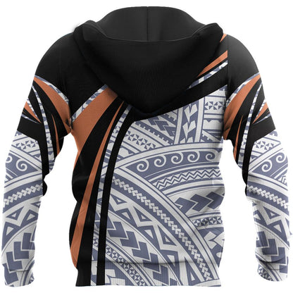 Micronesia Handicraft Black Brown Hoodie-ML-Apparel-ML-Zipped Hoodie-S-Vibe Cosy™