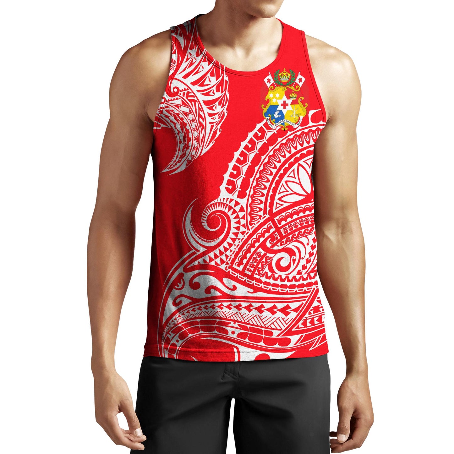 Polynesian Tonga Youthful Dynamic Style White Color Hoodie-ML-Apparel-ML-Tank Top-S-Vibe Cosy™