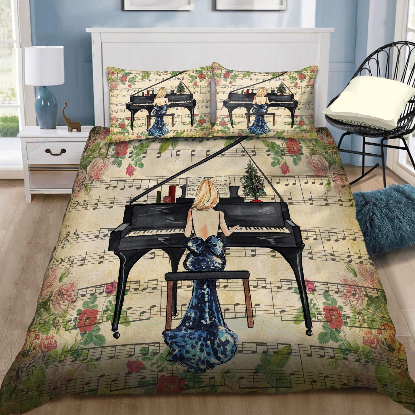 Love music for lover Bedding Set-ML-ML-US Twin-Vibe Cosy™