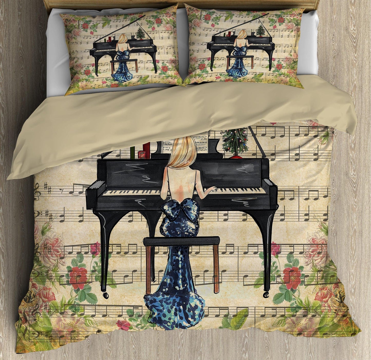 Love music for lover Bedding Set-ML-ML-US Twin-Vibe Cosy™