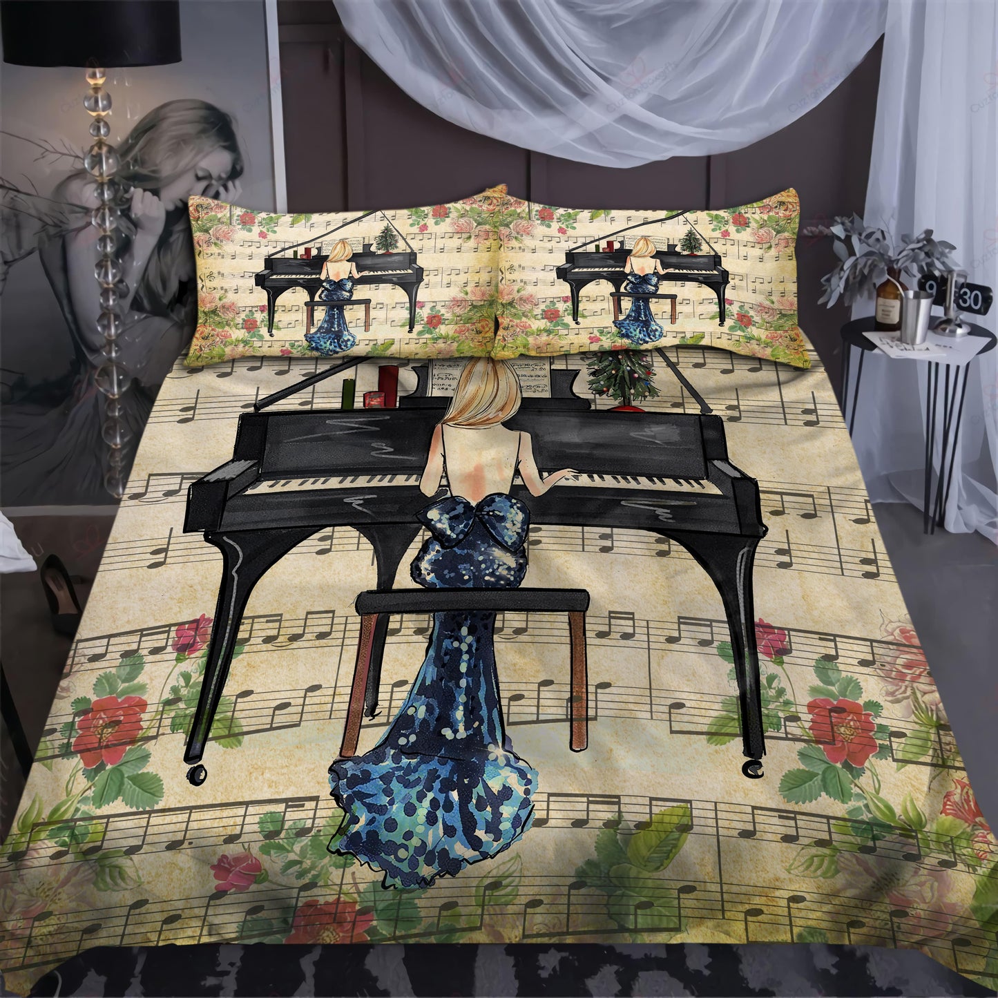 Love music for lover Bedding Set-ML-ML-US Twin-Vibe Cosy™