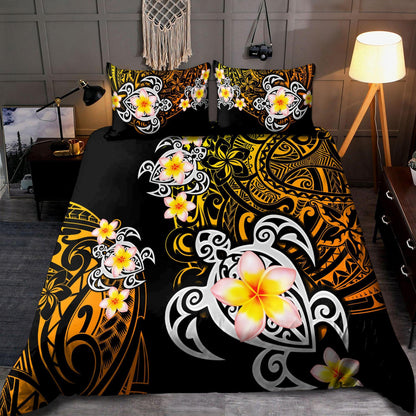 Amazing Polynesian Tattoo Turtle Bedding Set-ML