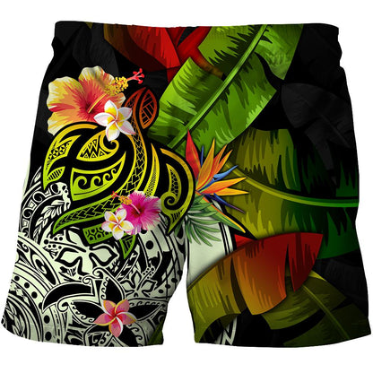 Amazing Turtle Polynesian Over Printed Hoodie Tshirt for Men and Women-ML