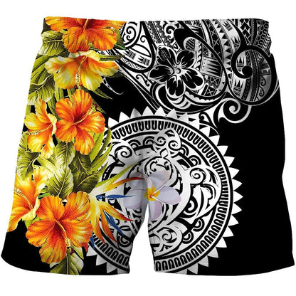 Amazing Polynesian Turtle Tattoo & Hibiscus Hoodie Tshirt for Men and Women-ML