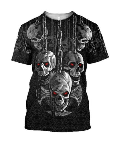 Dark Art Skull Hoodie For Men And Women JJW08092003