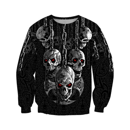 Dark Art Skull Hoodie For Men And Women JJW08092003