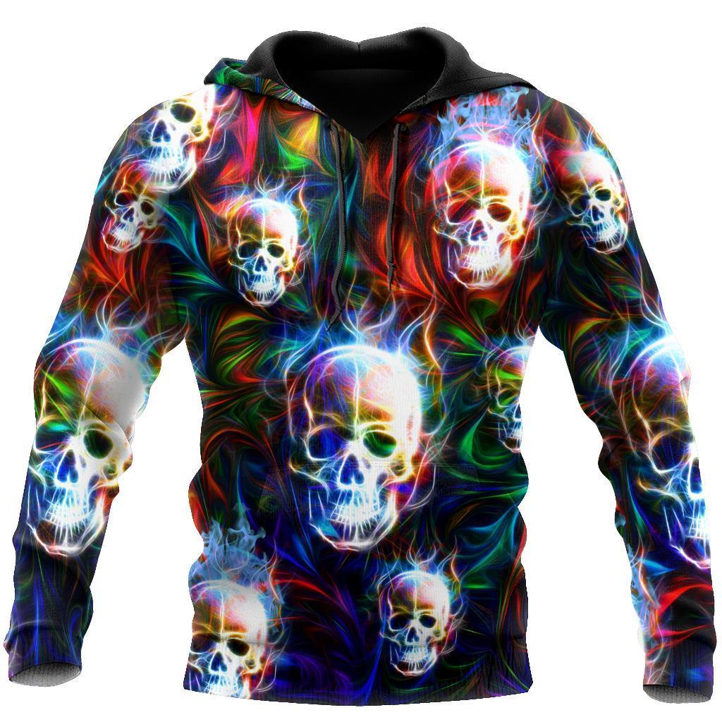 Colorful Skulls Hoodie For Men And Women JJW10092001