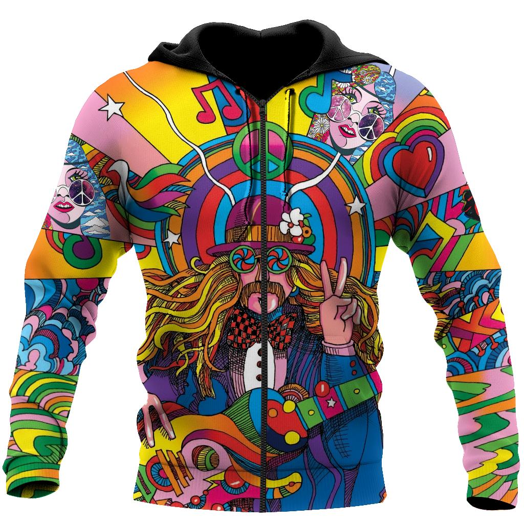 Fall In Love With Hippie Guys Hoodie For Men And Women
