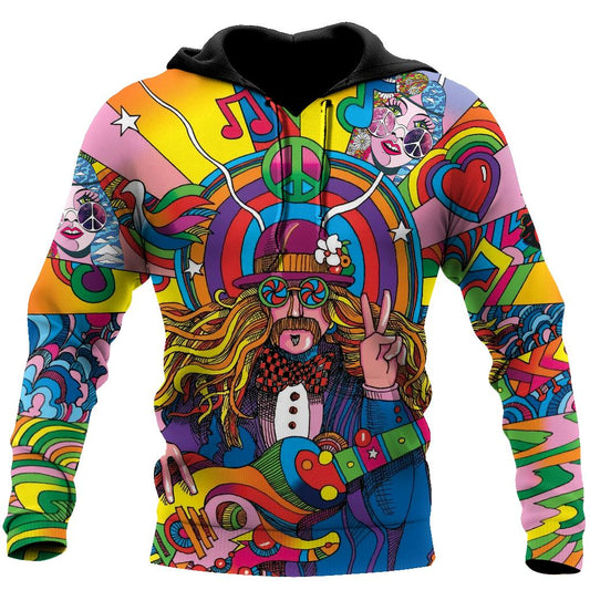 Fall In Love With Hippie Guys Hoodie For Men And Women