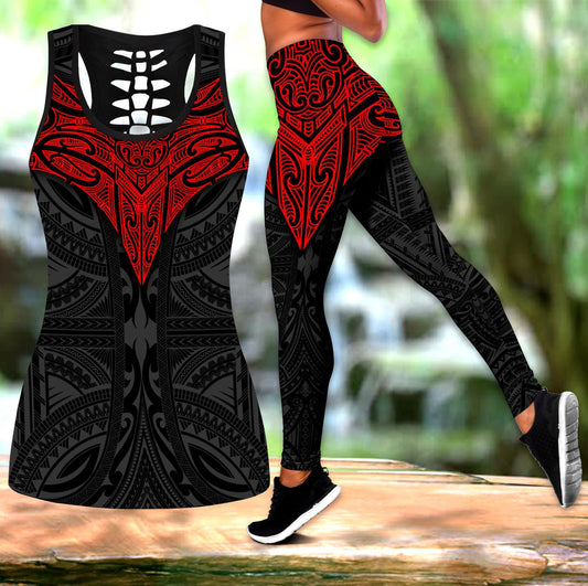 Amazing Polynesian Tattoo Legging & Tank top-ML