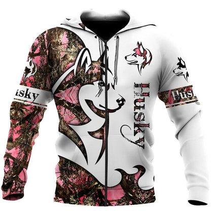 Husky Dog 3D All Over Printed shirt & short for men and women PL