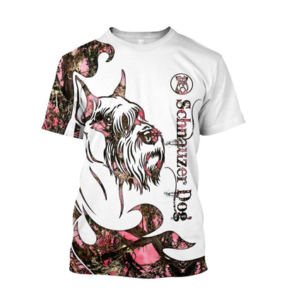 Schnauzer Dog 3D All Over Printed shirt & short for men and women PL