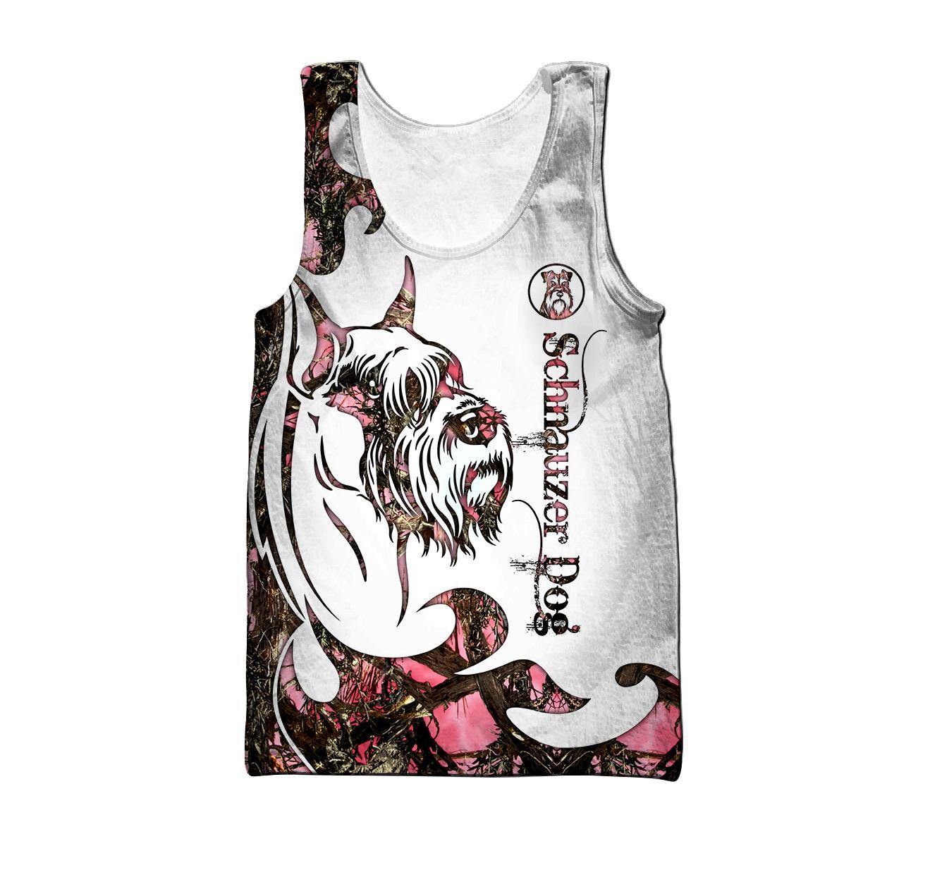 Schnauzer Dog 3D All Over Printed shirt & short for men and women PL