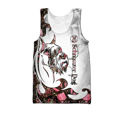 Schnauzer Dog 3D All Over Printed shirt & short for men and women PL