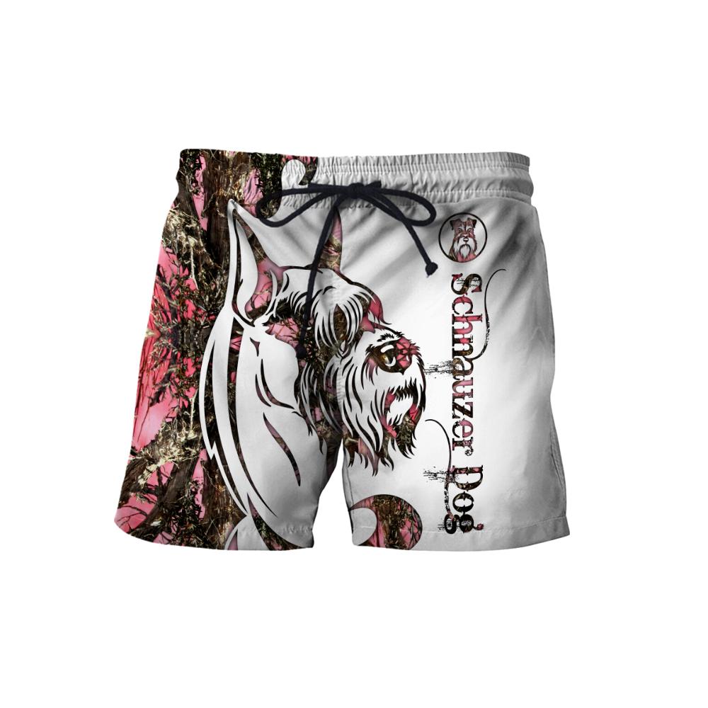 Schnauzer Dog 3D All Over Printed shirt & short for men and women PL