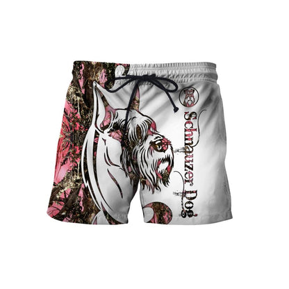 Schnauzer Dog 3D All Over Printed shirt & short for men and women PL