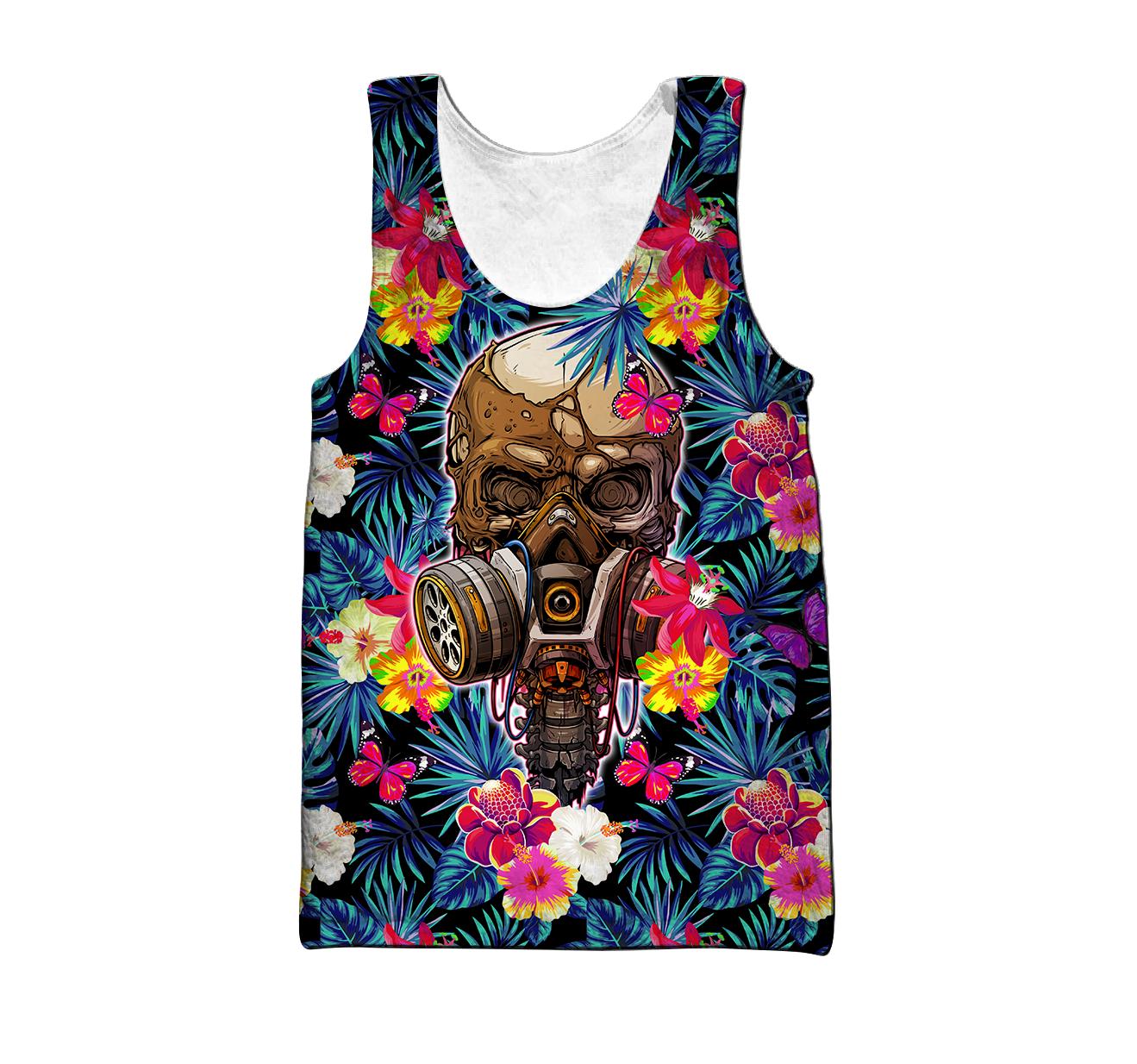 Floral Skull Hoodie For Men And Women DQB09182001