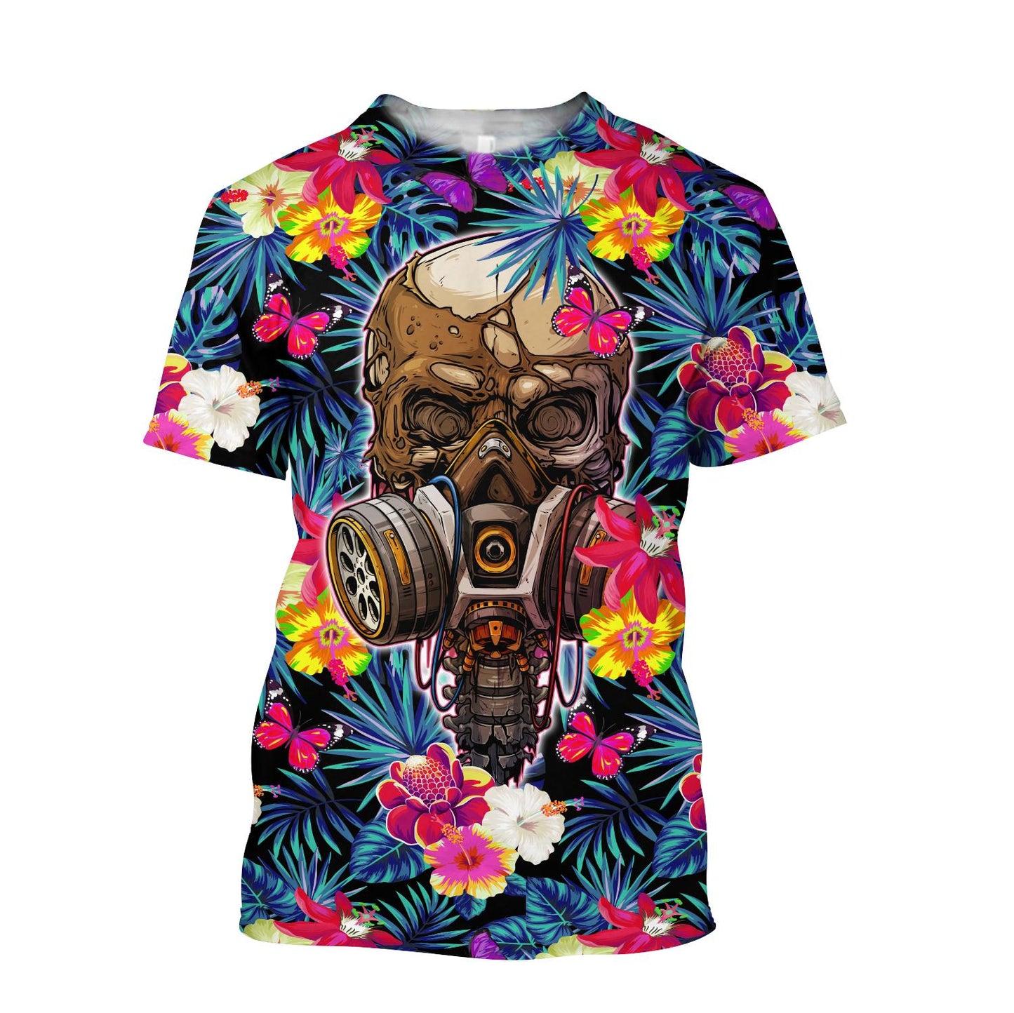 Floral Skull Hoodie For Men And Women DQB09182001