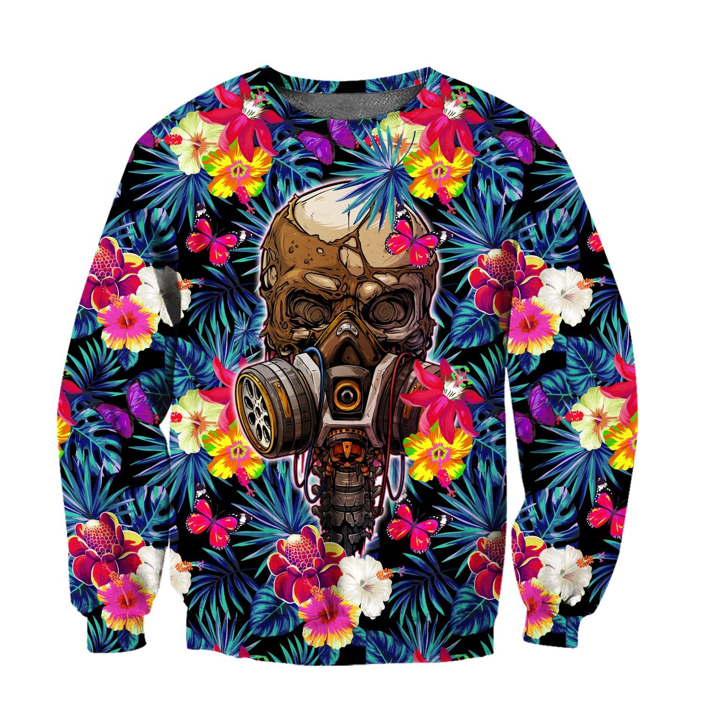Floral Skull Hoodie For Men And Women DQB09182001