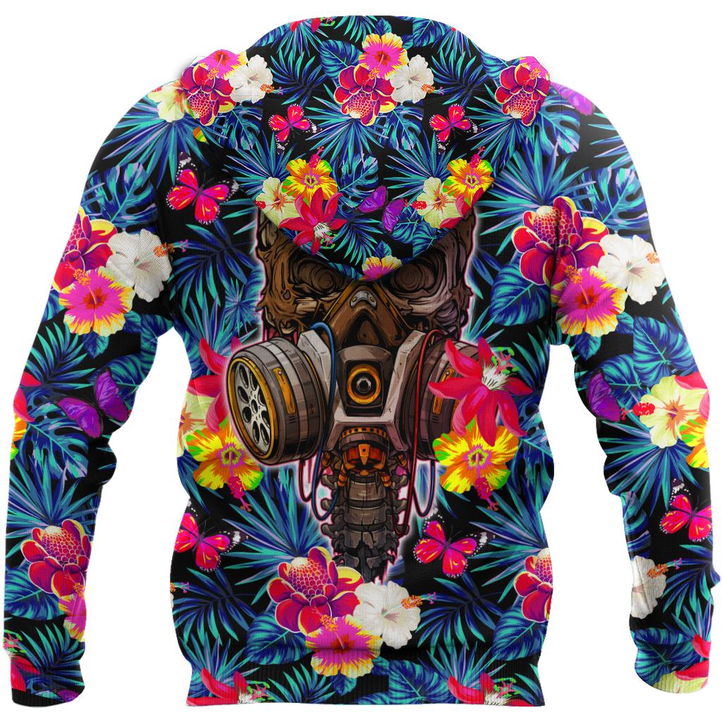 Floral Skull Hoodie For Men And Women DQB09182001