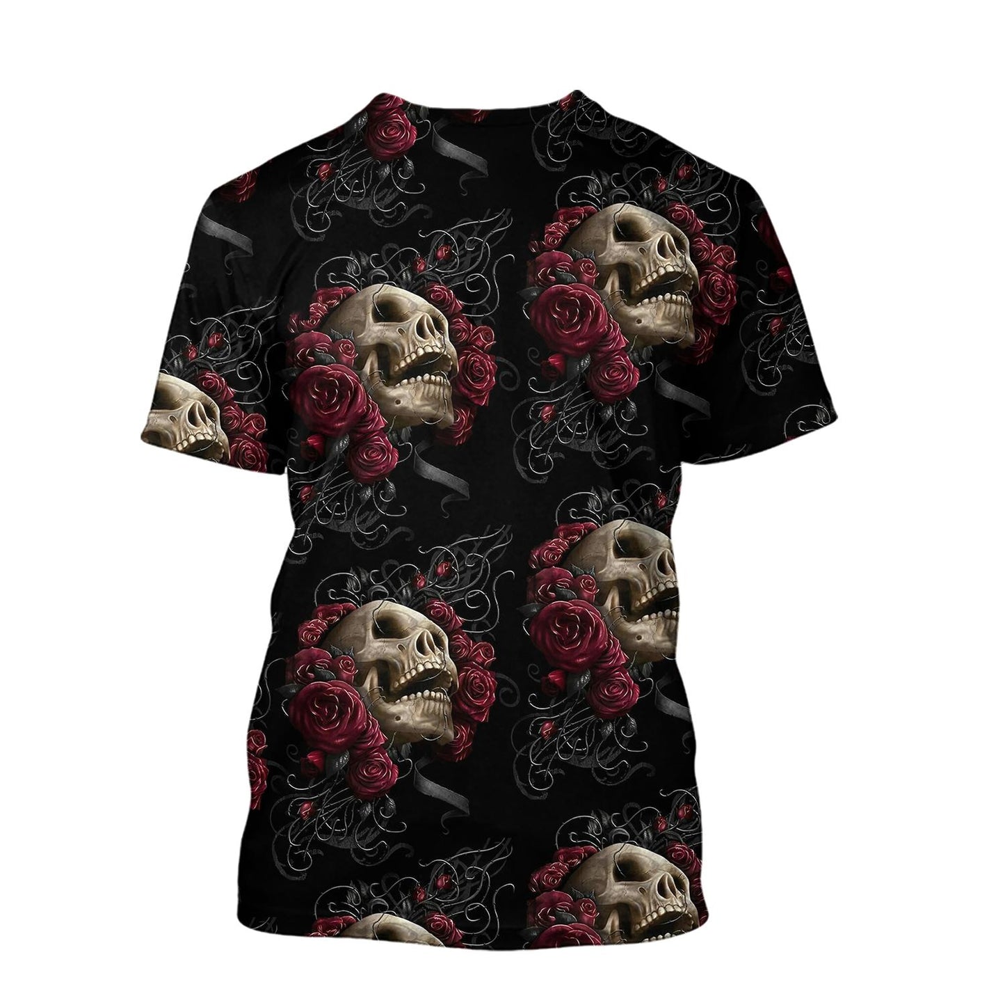 Skulls And Roses Art Hoodie For Men And Women