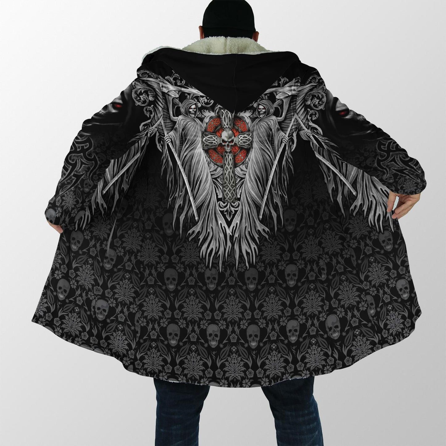 Skulls On The Cross Cloak For Men And Women JJW21092001
