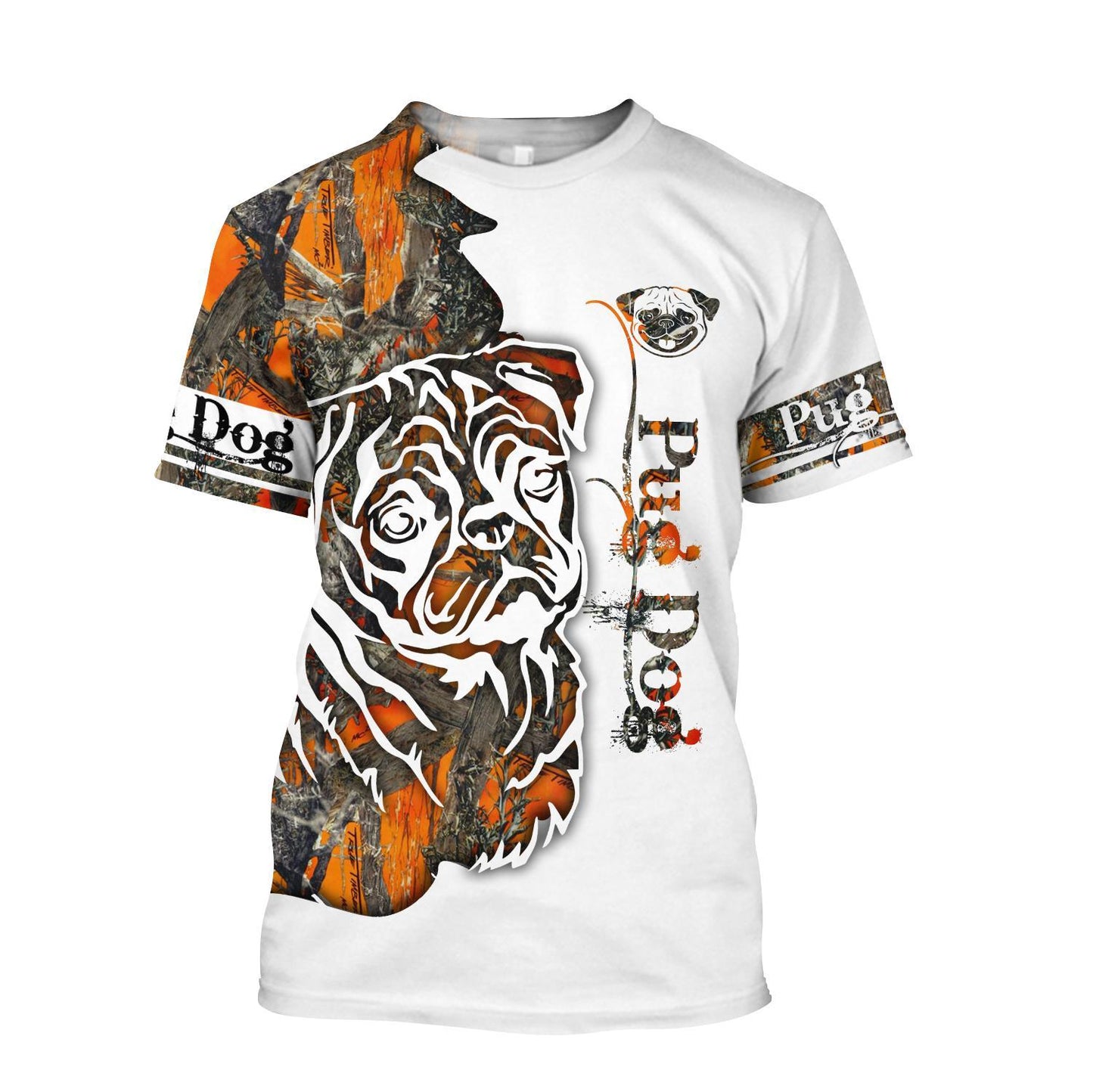 Pug Dog 3D All Over Printed shirt & short for men and women PL