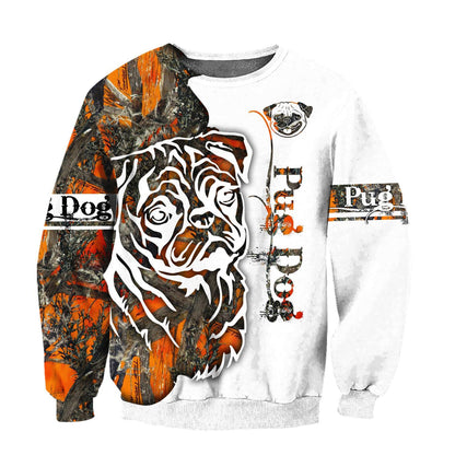 Pug Dog 3D All Over Printed shirt & short for men and women PL