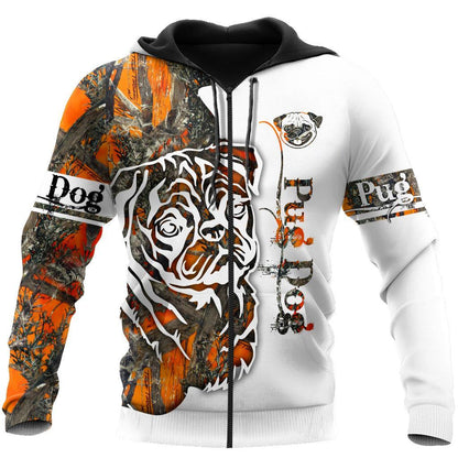 Pug Dog 3D All Over Printed shirt & short for men and women PL